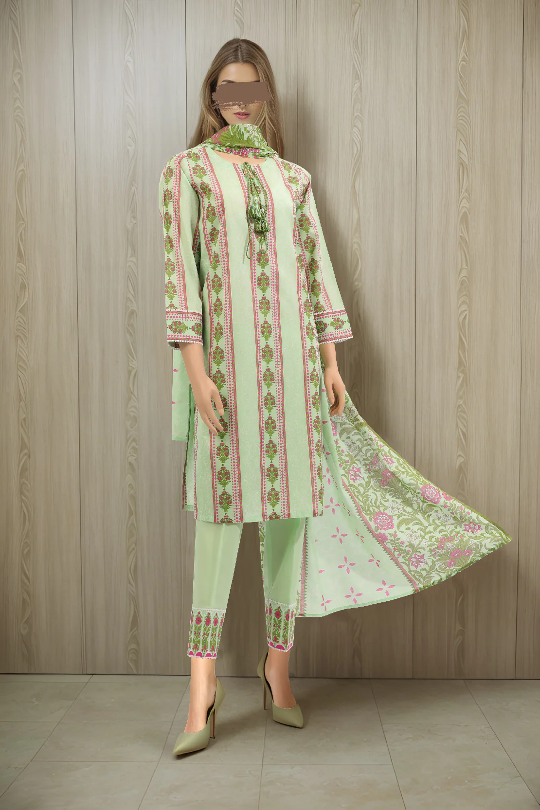 Unstitched Printed Lawn Shirt