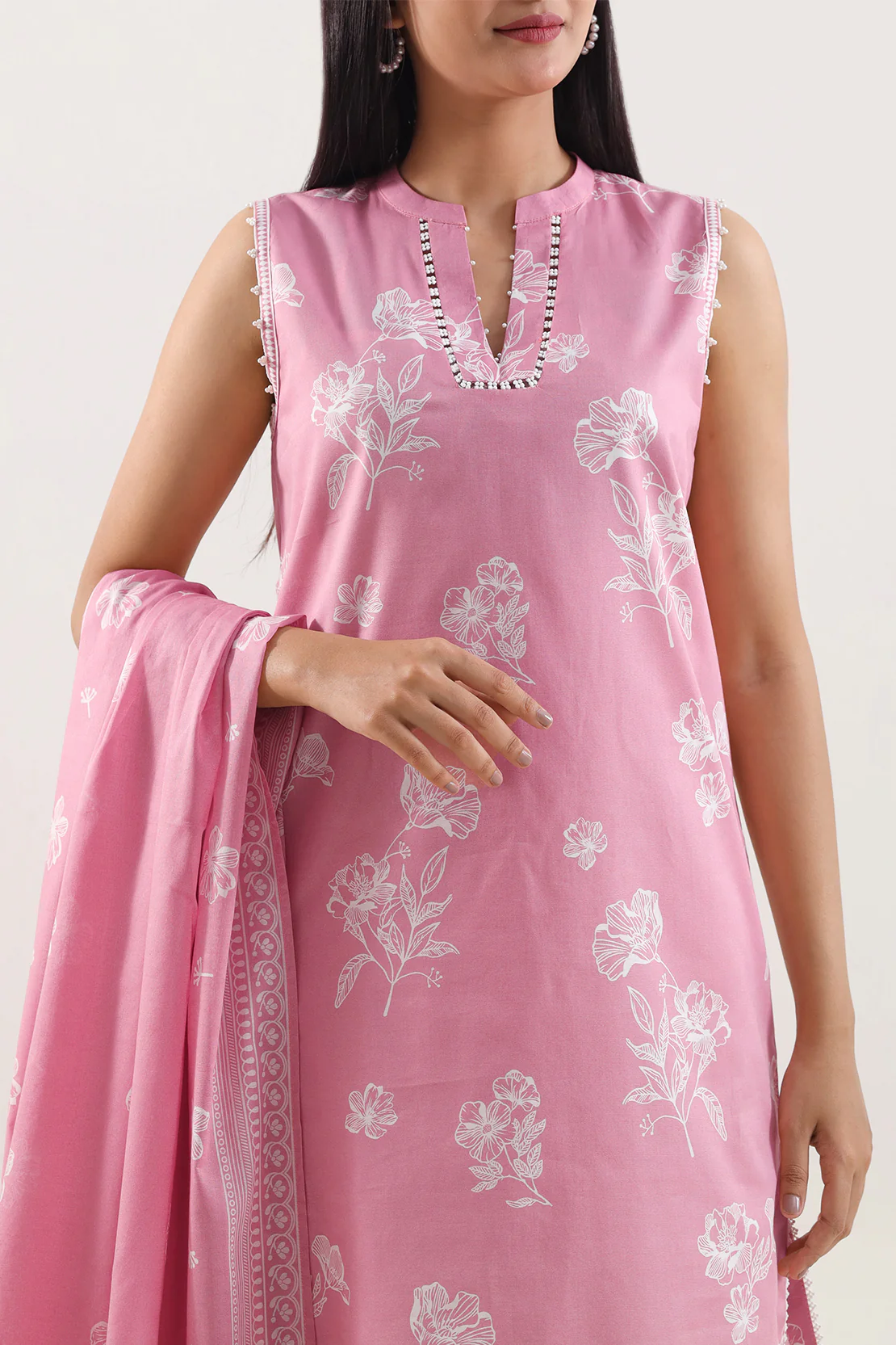 Unstitched Printed Lawn Shirt - Image 2