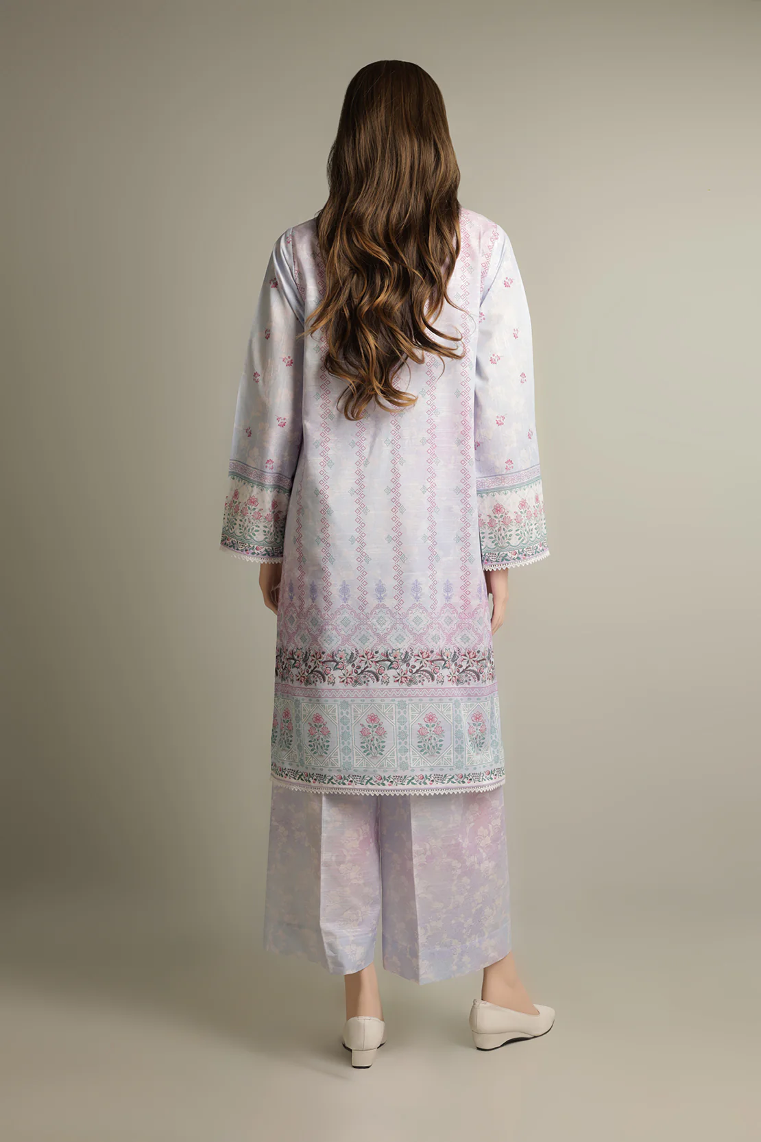 Unstitched Printed Linen 2 Piece (Shirt/Trouser) - Image 3