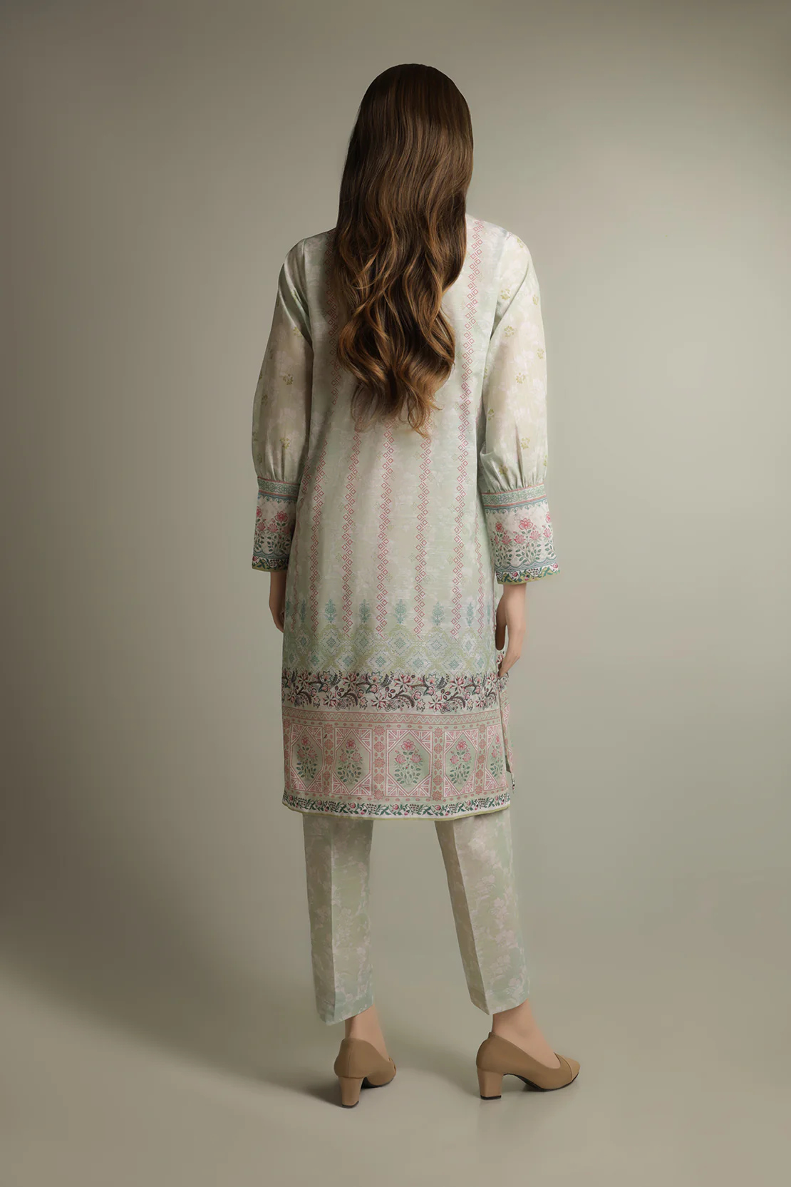 Unstitched Printed Linen 2 Piece (Shirt/Trouser) - Image 2
