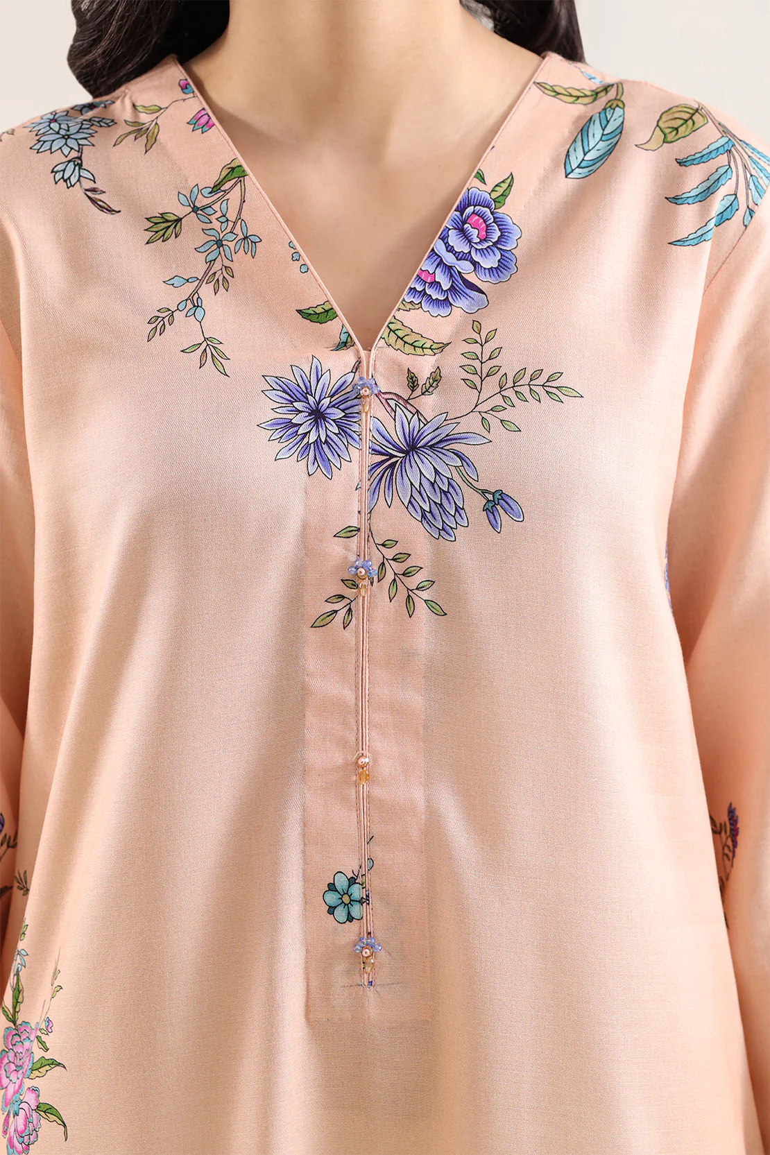 Unstitched Printed Pashmina 3 Piece - Image 3