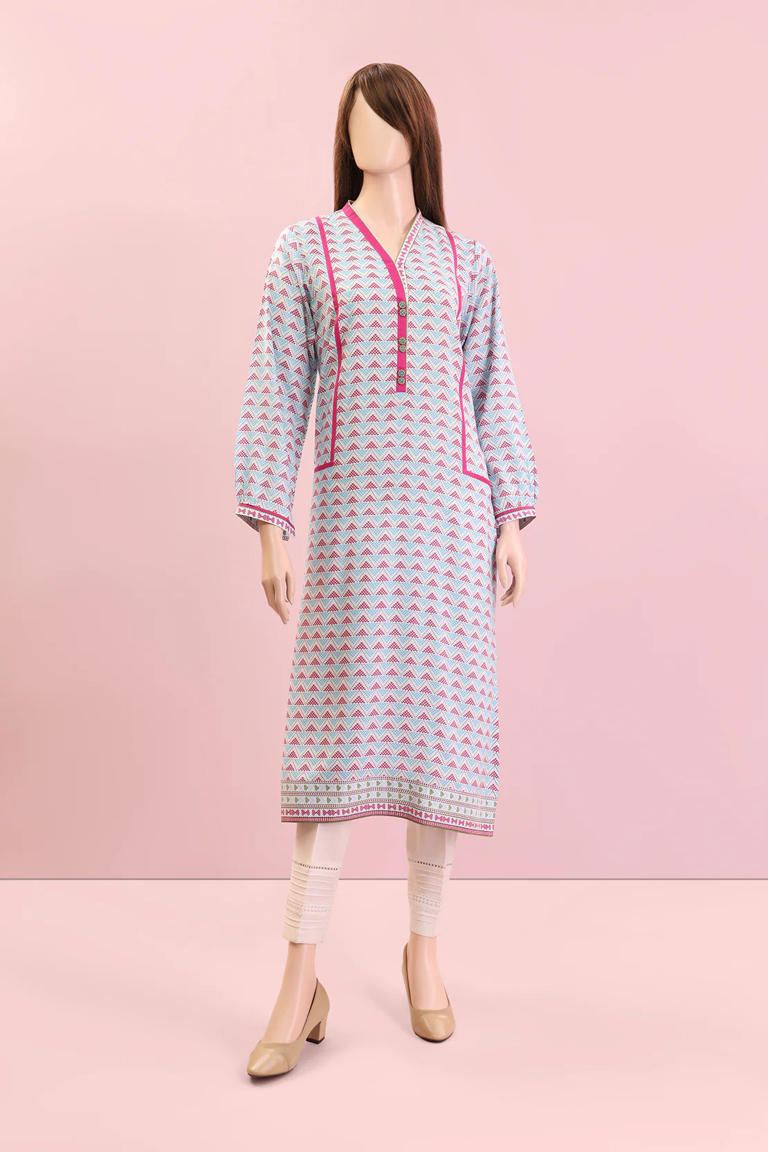 Unstitched Printed Dyed Everyday Shine Shirt