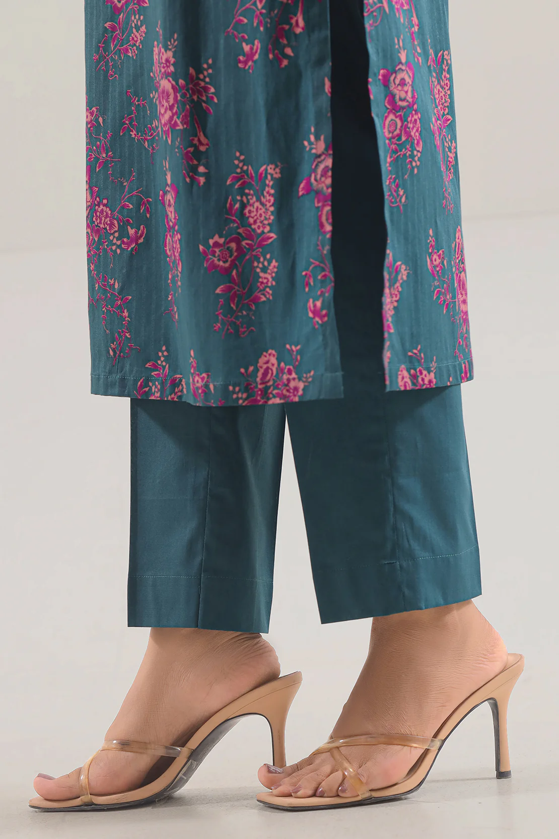 Unstitched Printed Self Strip Lawn 2 Piece (Shirt/Trouser) - Image 6