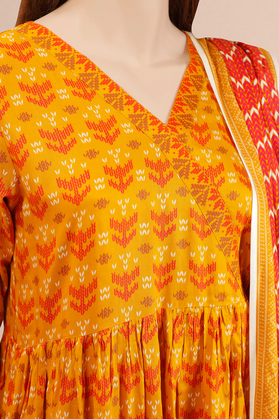 Unstitched Printed Viscose Shirt - Image 3
