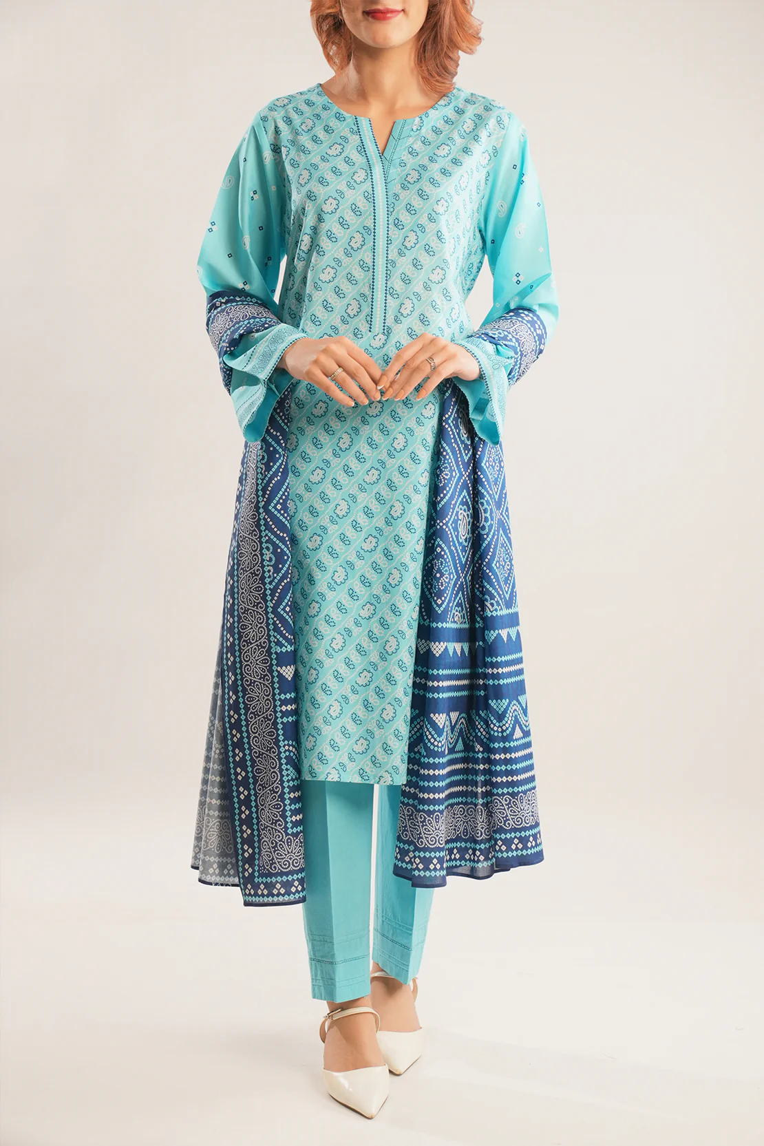 Unstitched Printed Viscose Shirt - Image 2