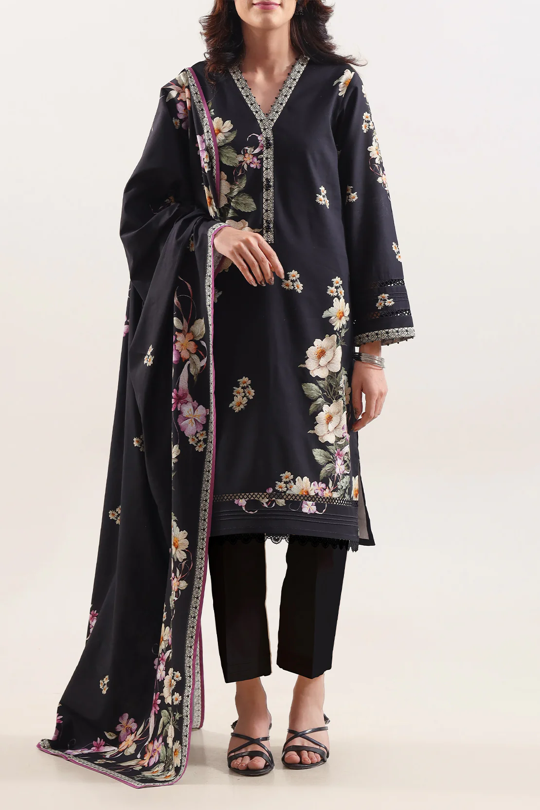 Unstitched Printed Warm Cotton 3 Piece