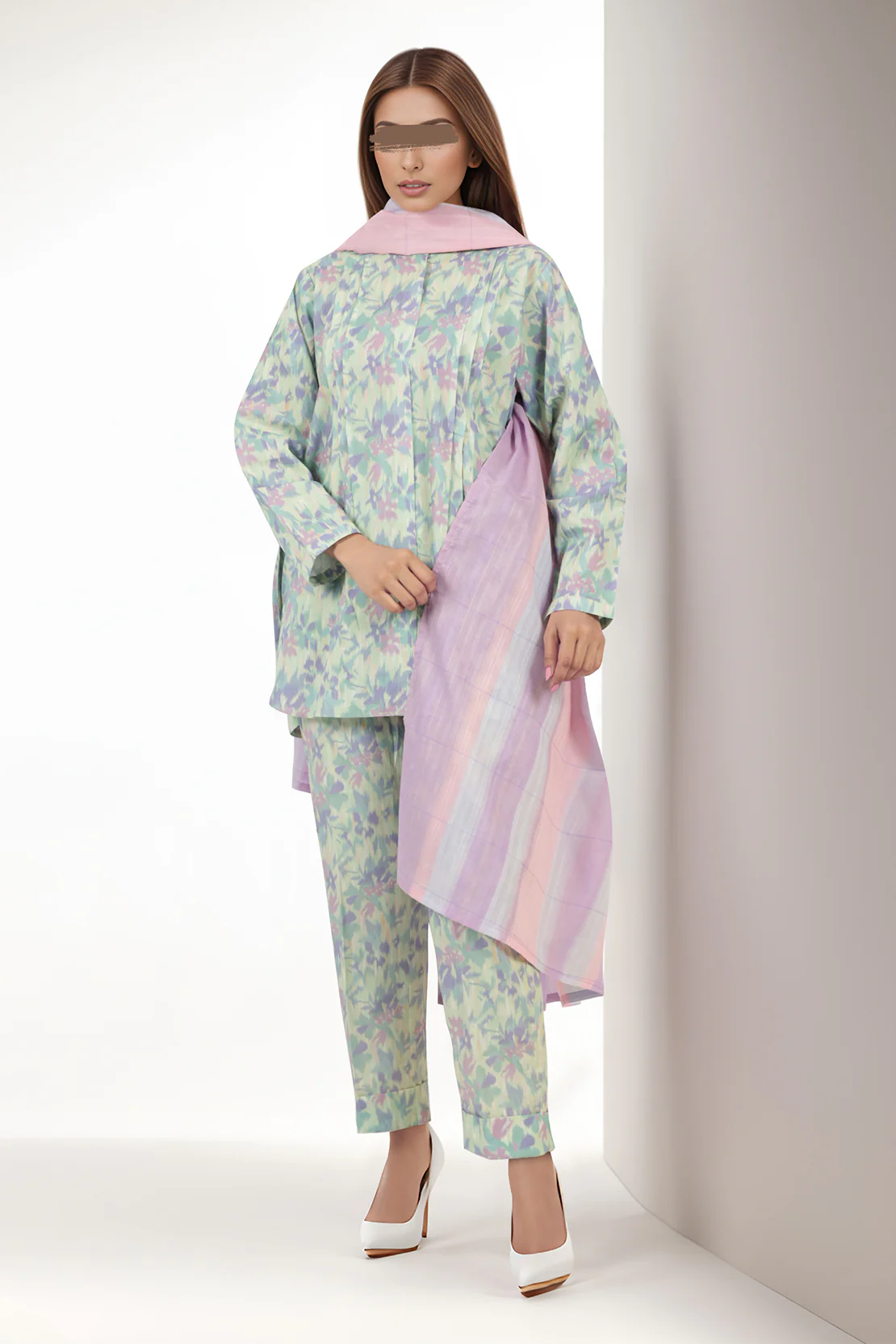 Zari Strip Dupatta - Image 2